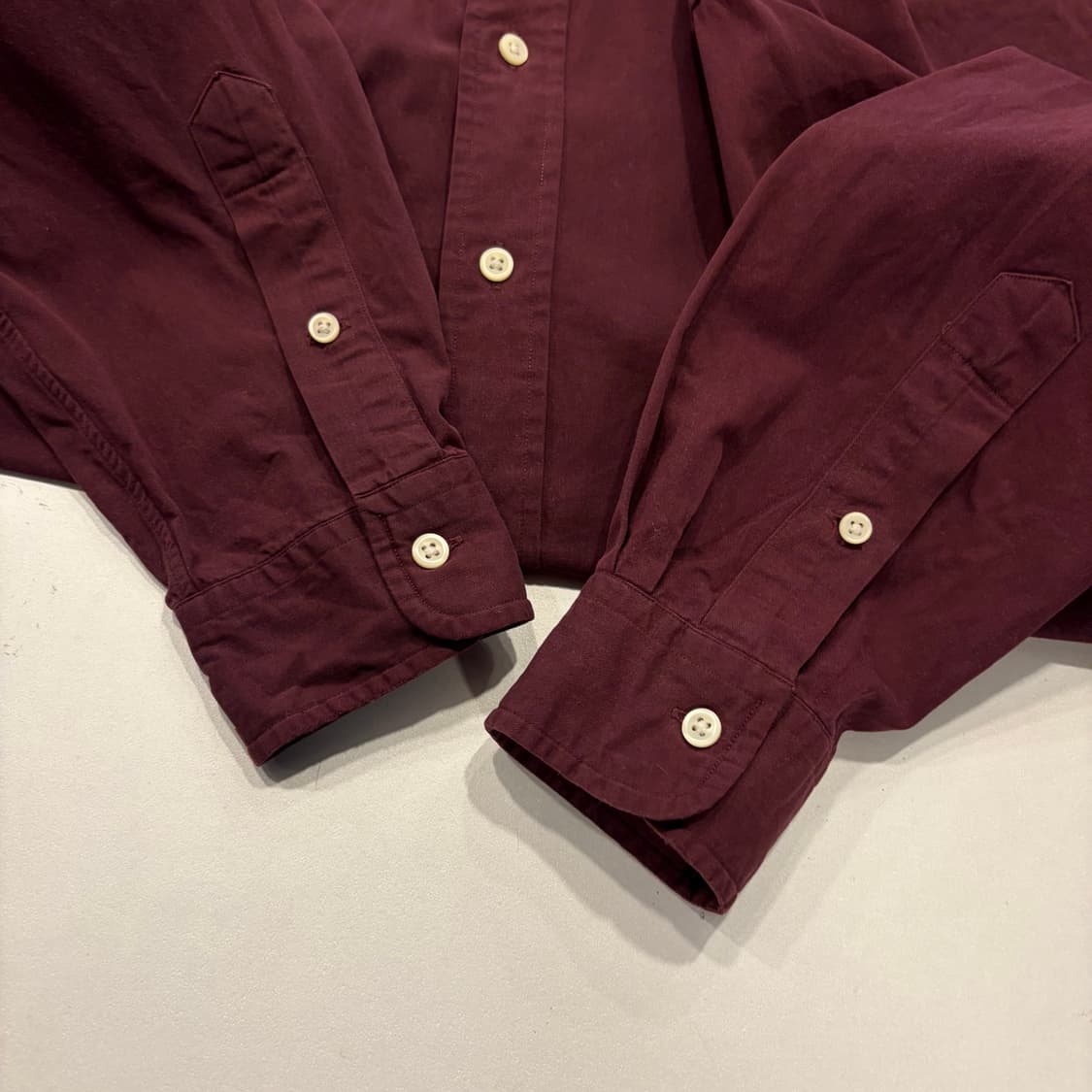[M] 폴로 랄프로렌 남방 긴팔 셔츠 버건디 D844 상품이미지5