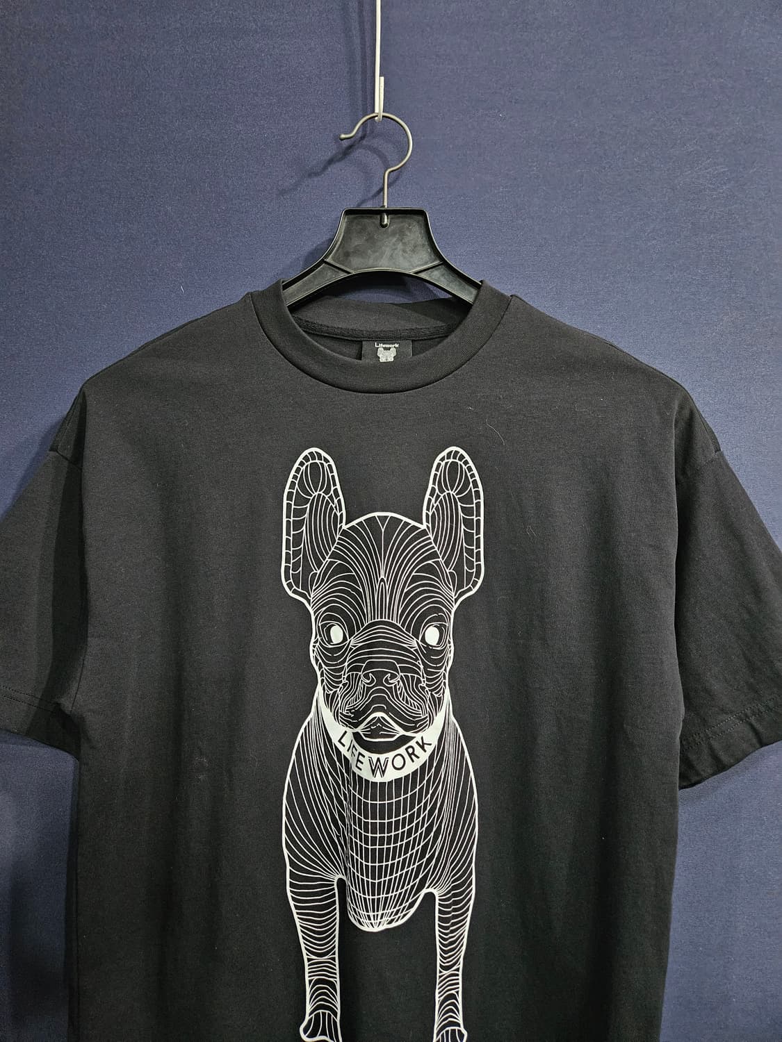 라이프워크 프린팅 블랙 남성 오버핏 95 반팔티  상품이미지6