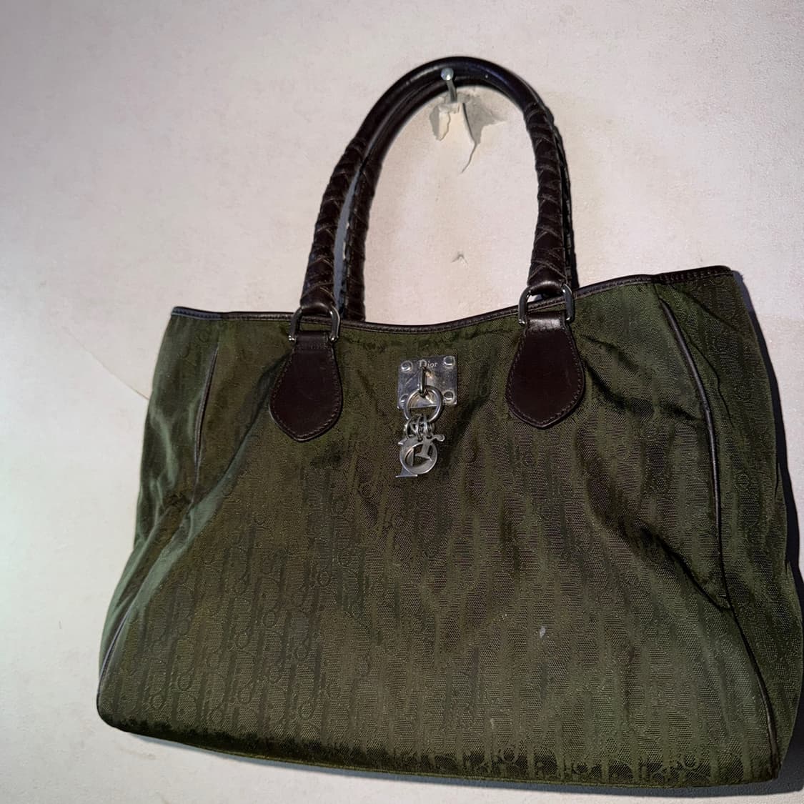 빈티지 디올 오블리크 캔버스 로고장식 토트&숄더 (로고 분실) 상품이미지9
