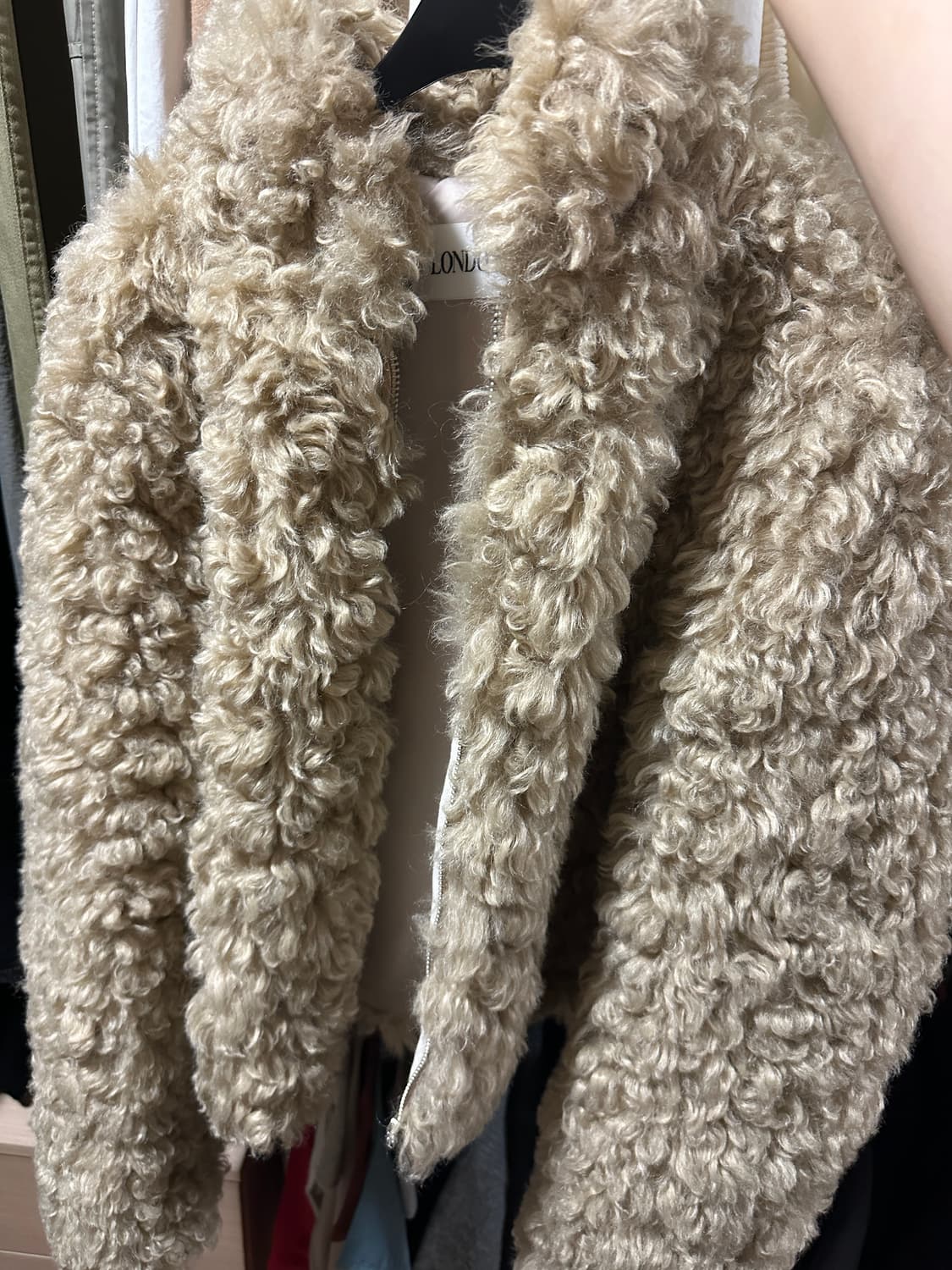 런던플랏 양모퍼자켓 브라운 상품이미지3