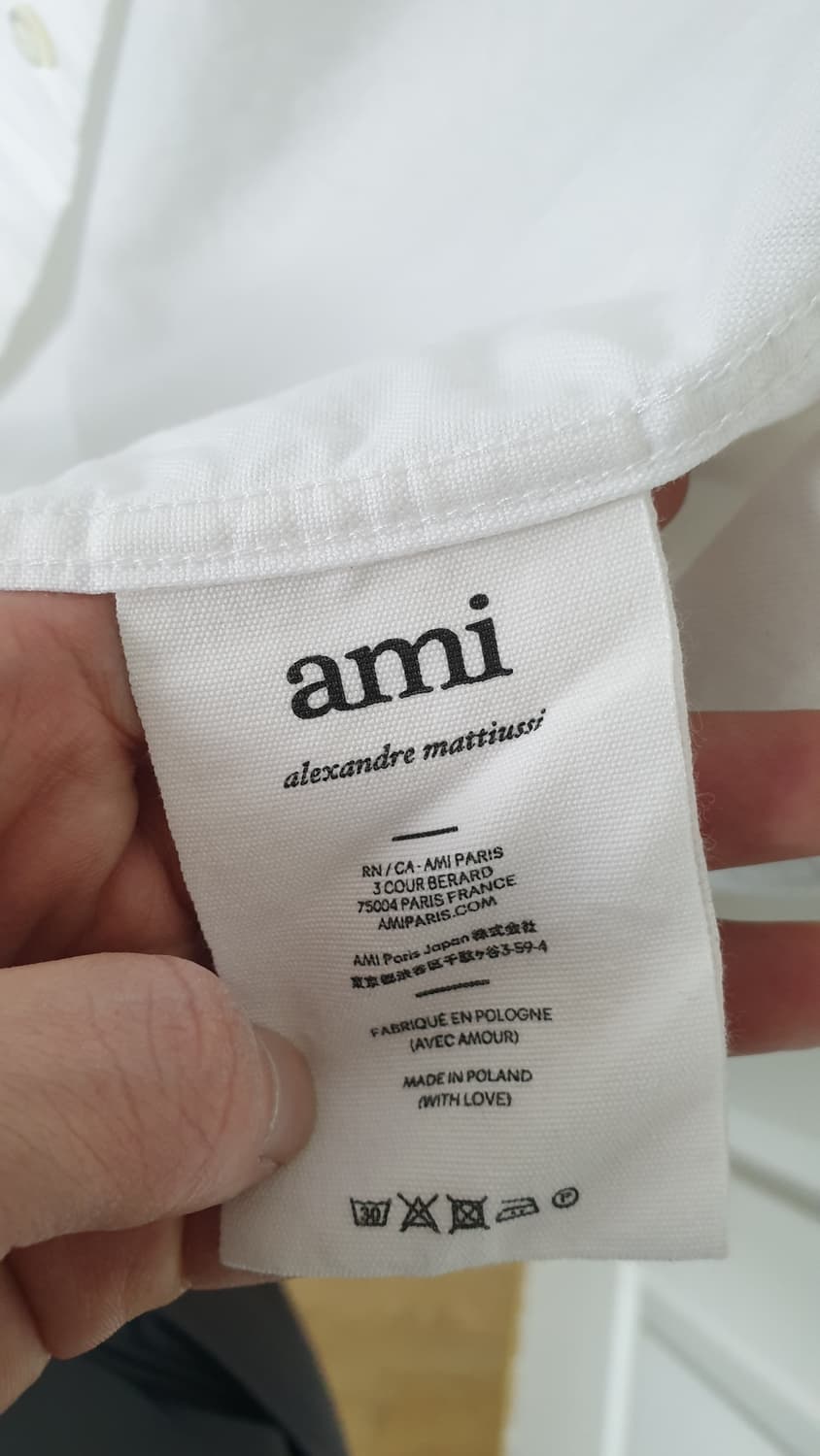 아미 스몰하트 로고 옥스포드 셔츠 40(95사이즈 정도) 상품이미지4