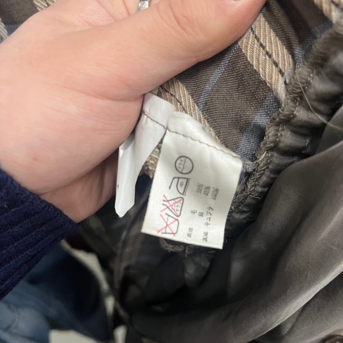 닥스 브라운 체크 롱 셔츠 원피스 여/S 상품이미지7