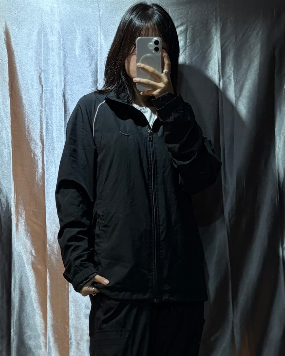 L 나이키 블랙 라인 바람막이 상품이미지1