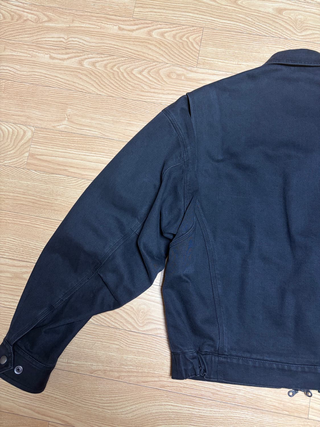 쿠어 파이어맨 크롭 보머 자켓 워시드 블랙 M 상품이미지8