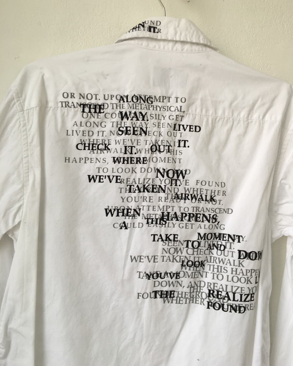 Lettering printing shirt 상품이미지3