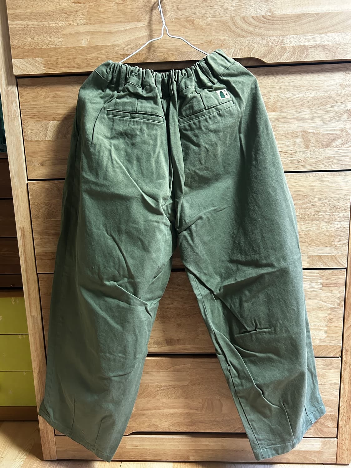 Free)헌터퐝 라삭 오버핏 카키 바지 상품이미지4