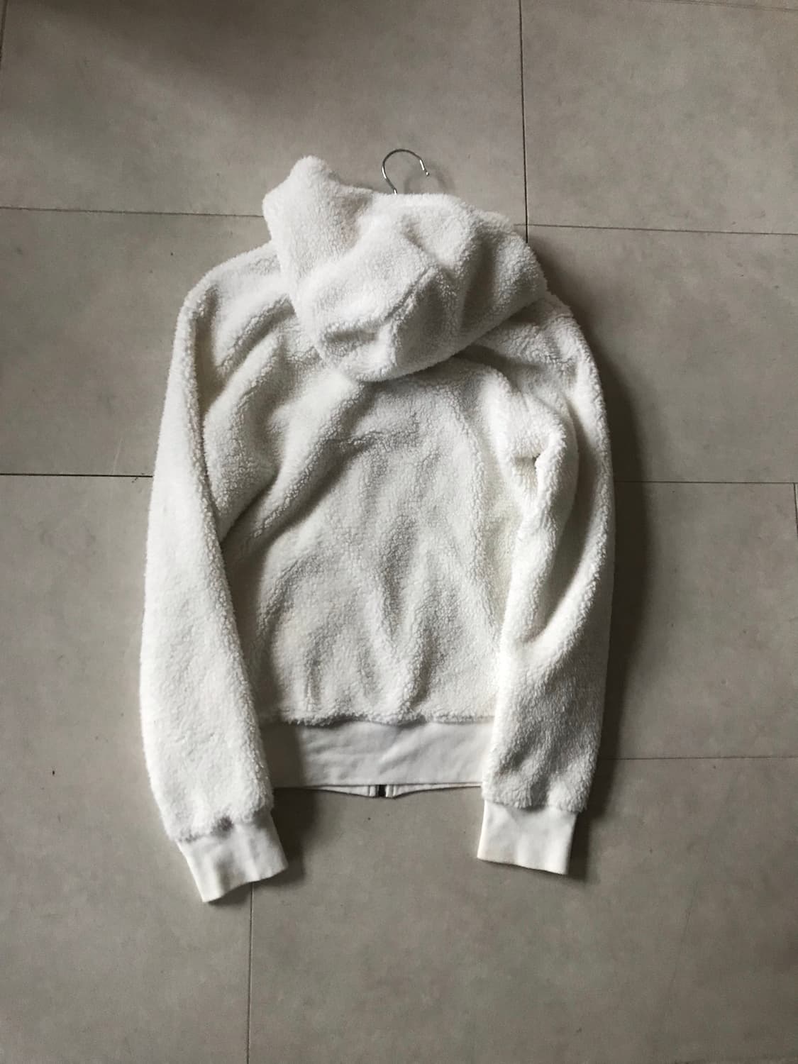 갭 화이트 후리스 후드집업 상품이미지10