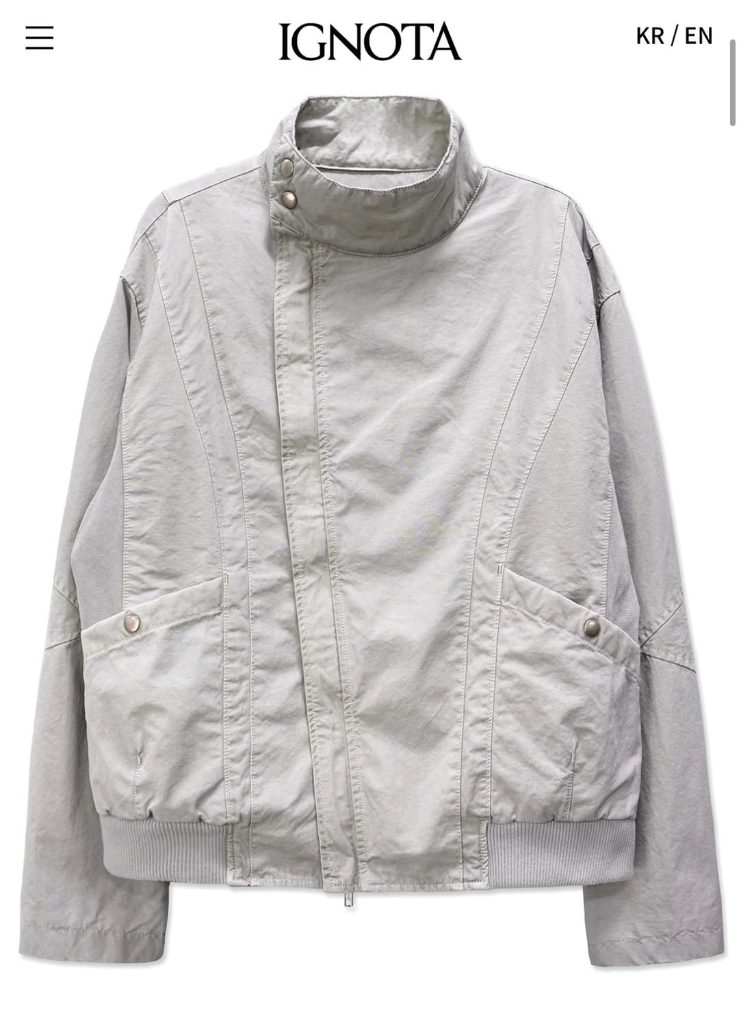 (S) 이그노타 코어:13 자켓 스톤 그레이 상품이미지1
