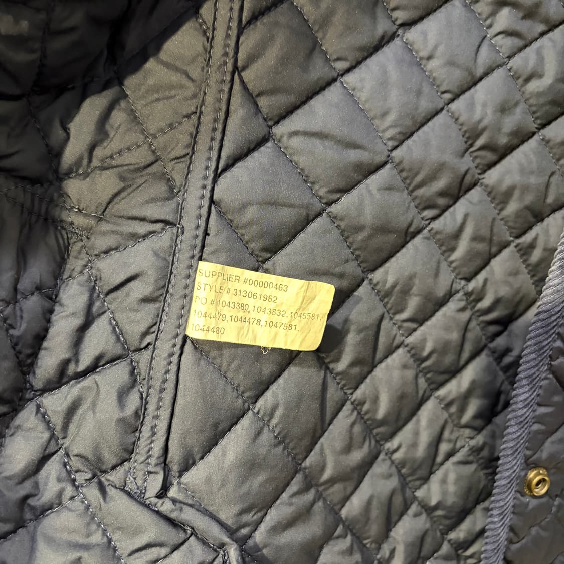 폴로 랄프로렌 네이비 퀼팅 자켓 해 상품이미지4