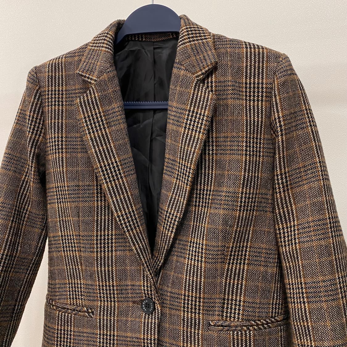 산드로 울 체크 블레이저 자켓 상품이미지3
