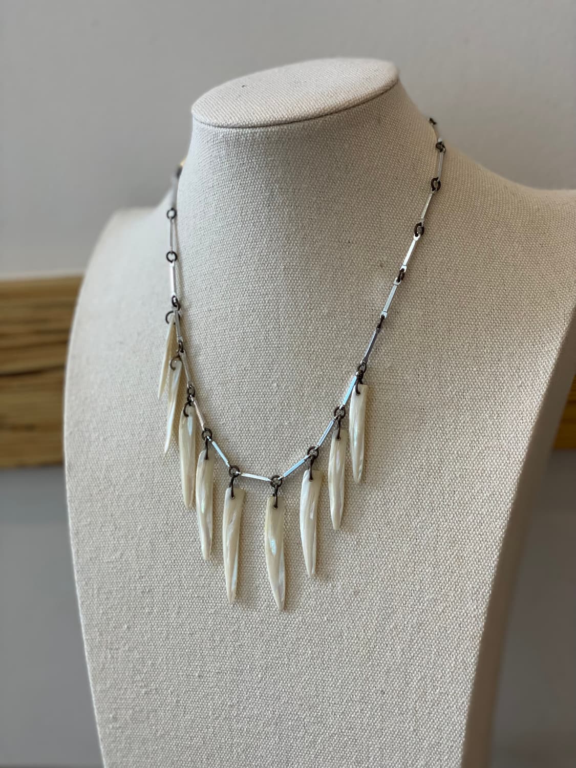 일본 빈티지 자개 쉘 목걸이 주얼리 악세사리 도매 상품이미지7