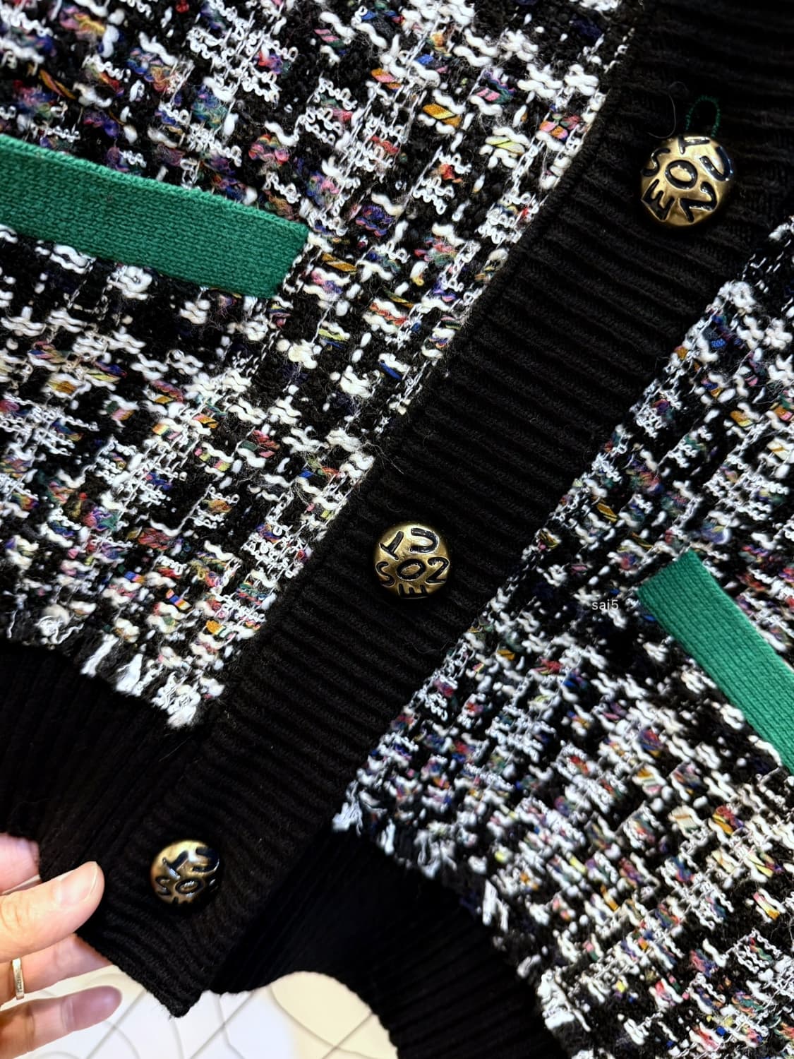 오즈세컨 트위드 자켓 상품이미지3