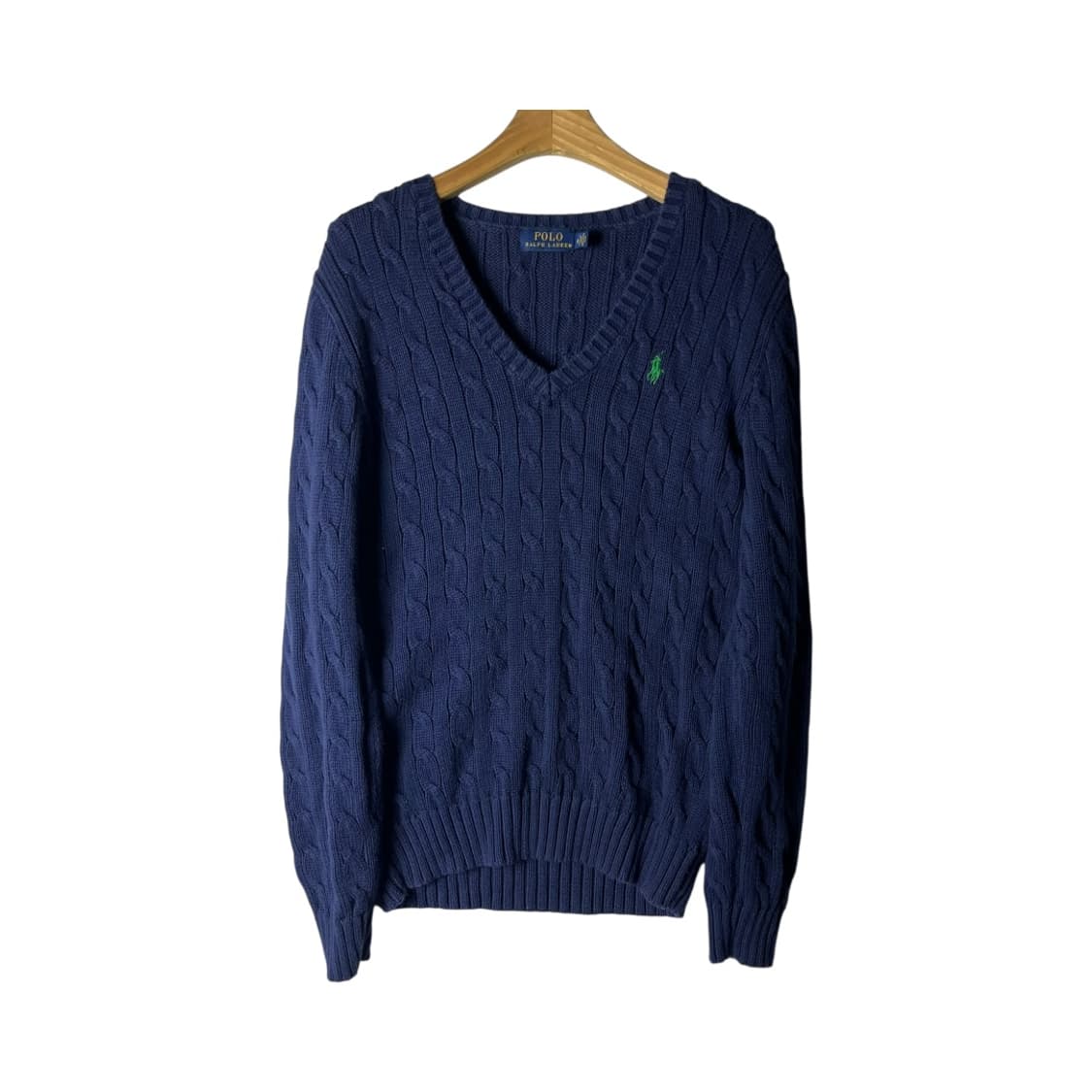 [Polo] 폴로랄프로렌 브이넥 꽈배기니트 상품이미지1