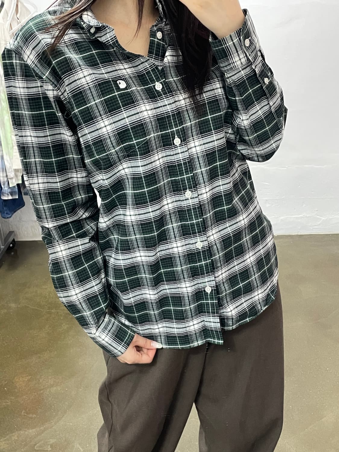 칼하트 WIP 체크 셔츠 S 상품이미지3