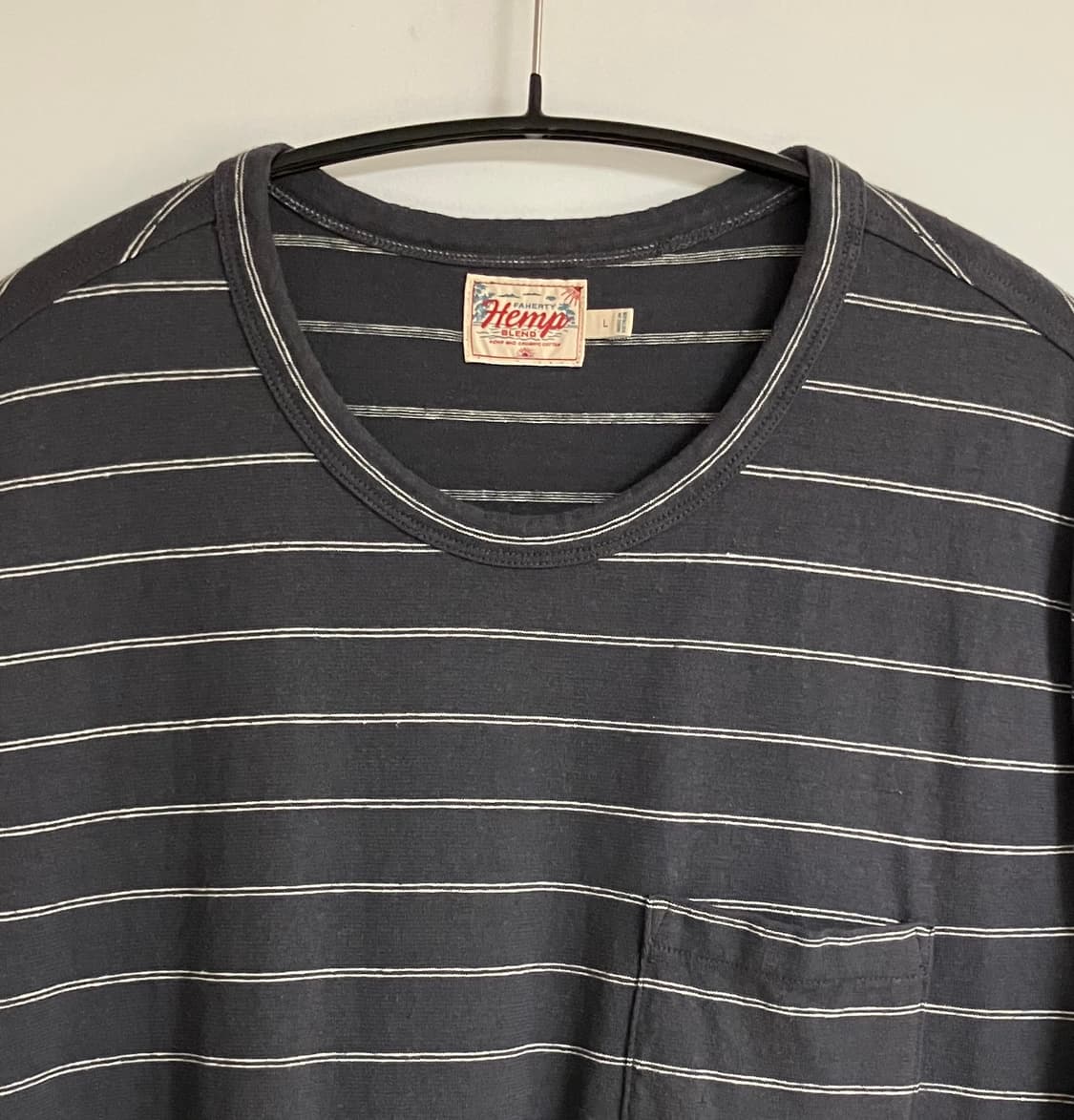 [Faherty] 파허티 스트라이프 반팔티셔츠 블랙 상품이미지2