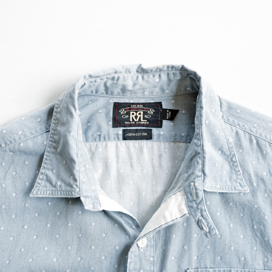 RRL 더블알엥 워크 셔츠 블루 M사이즈 상품이미지5