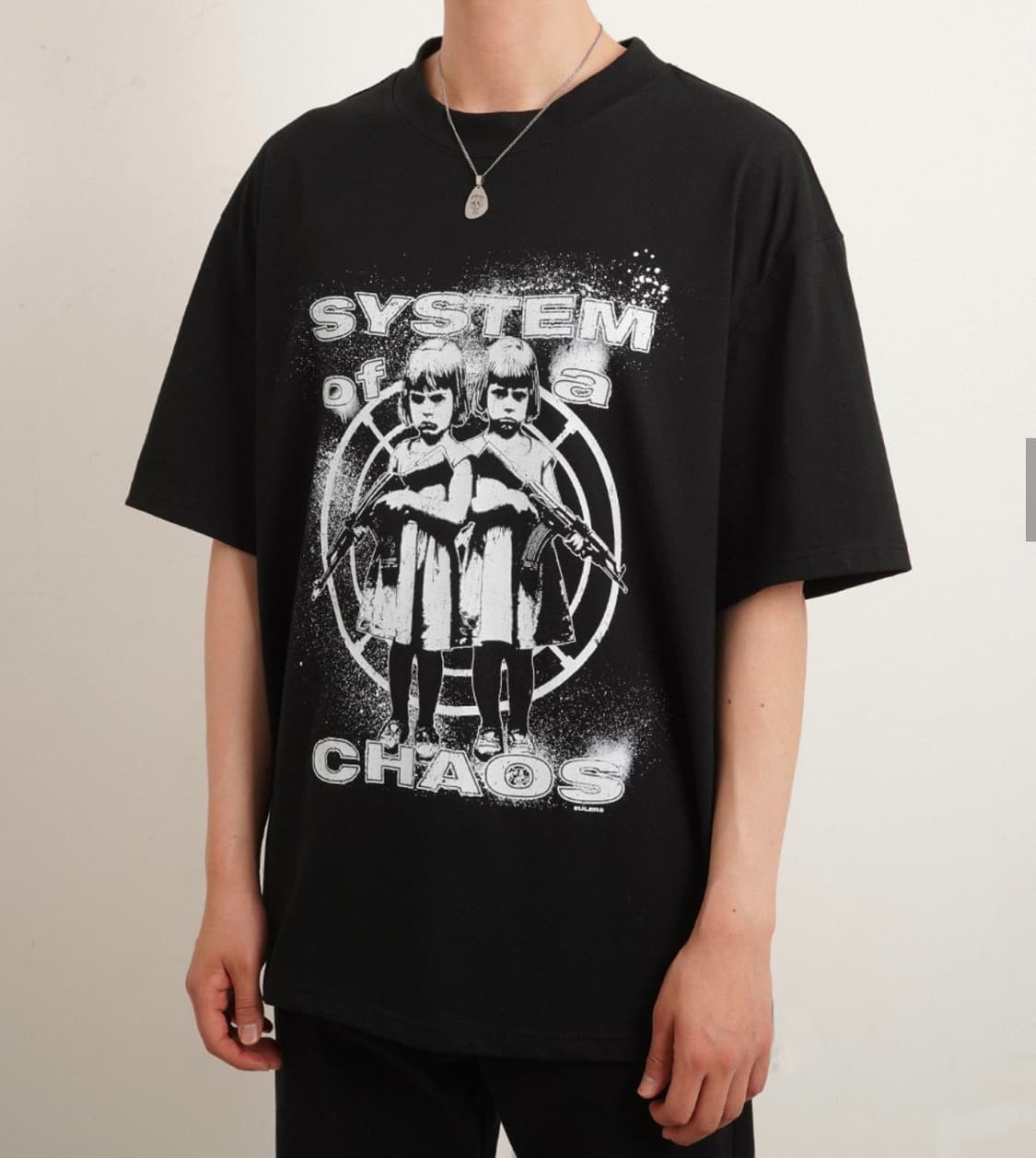 [L] 율러 오버사이즈 모크넥 티셔츠 상품이미지1