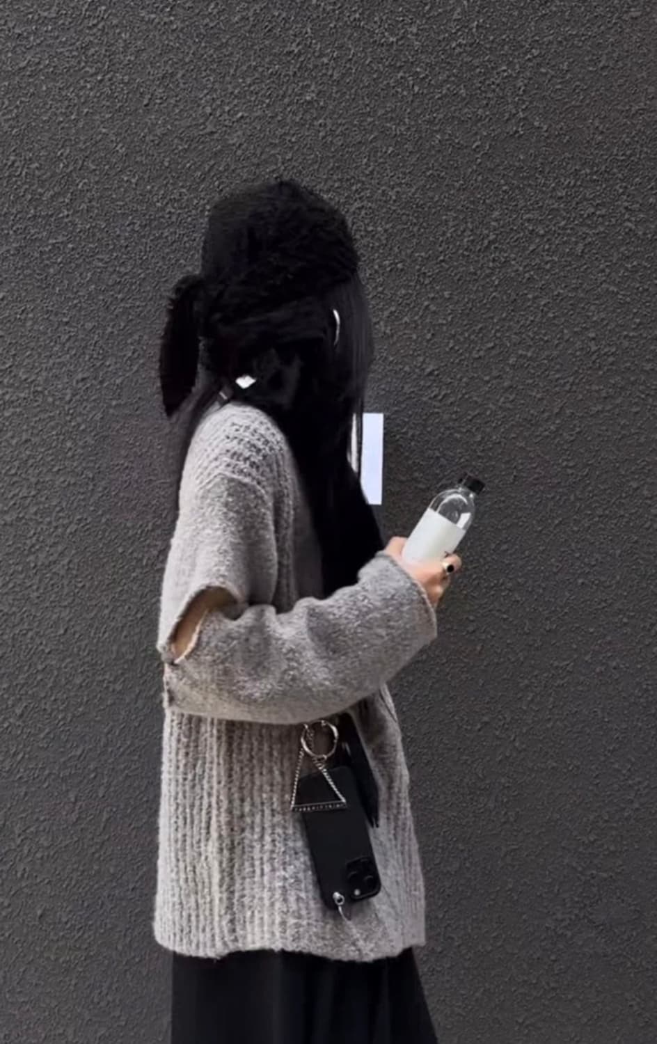 (새상품) 트리밍버드 스카프 블랙  상품이미지2