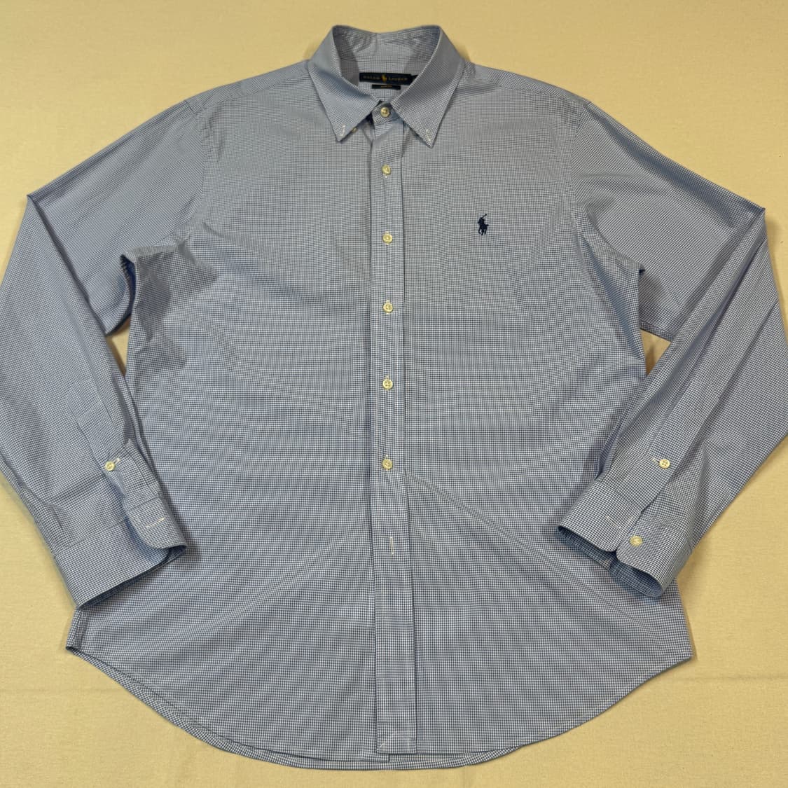 L) 폴로 랄프로렌 클래식 블루 깅엄 체크 셔츠 상품이미지2