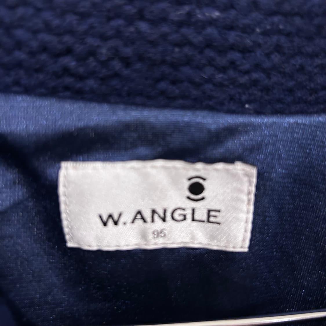 와이드앵글 골프웨어 래글런 패턴 짜임 니트집업 상품이미지3