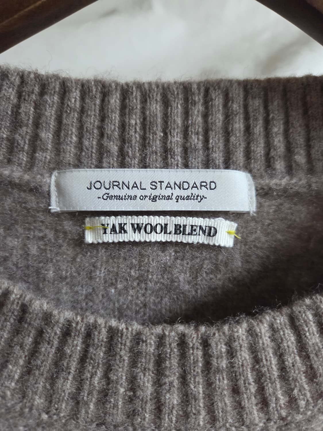 저널스탠다드 야크 울 블렌드 라운드넥 니트 100~105 상품이미지3