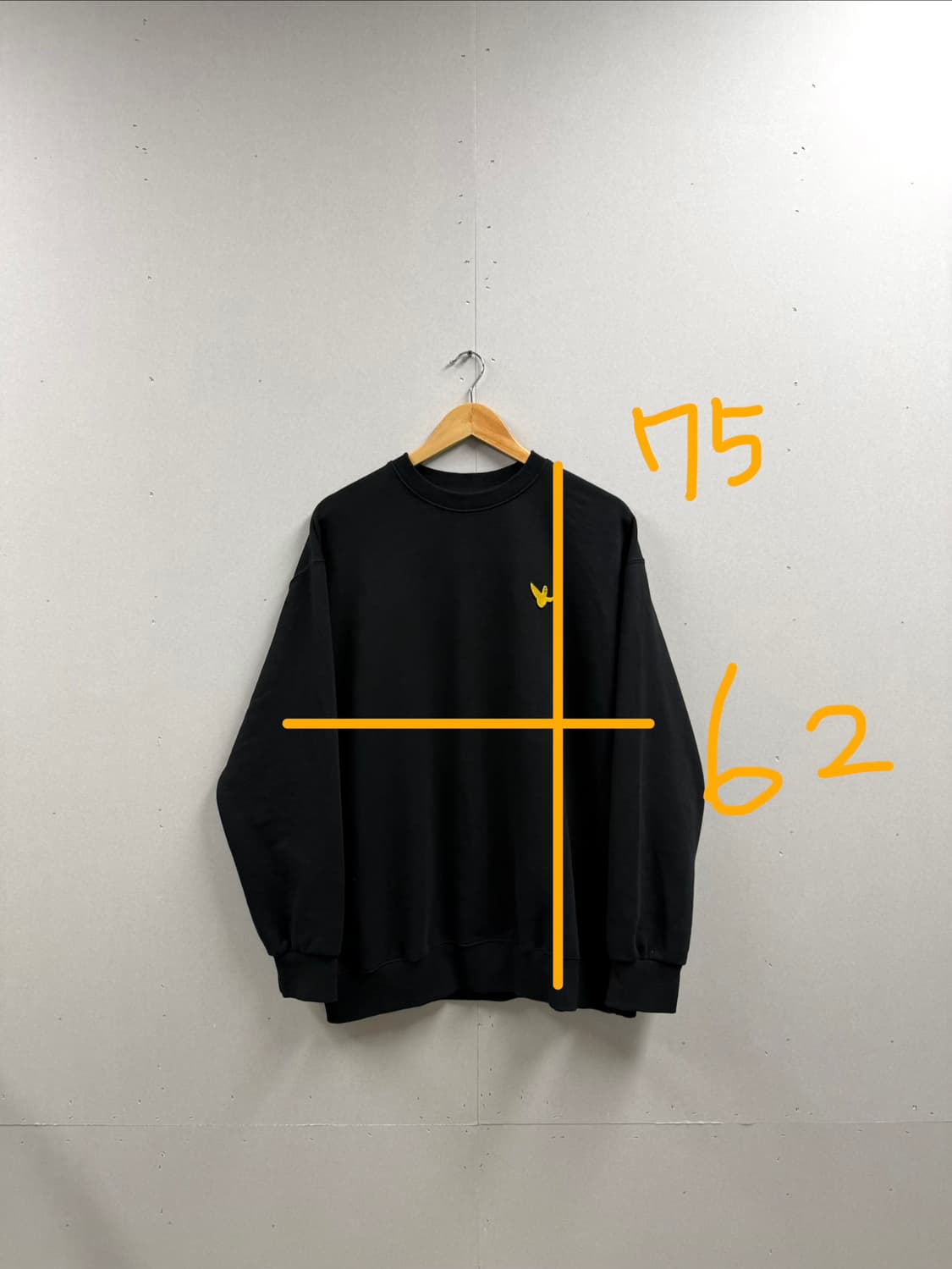 남성 XL / 와릿이즌 마크곤잘레스 맨투맨 블랙 상품이미지2