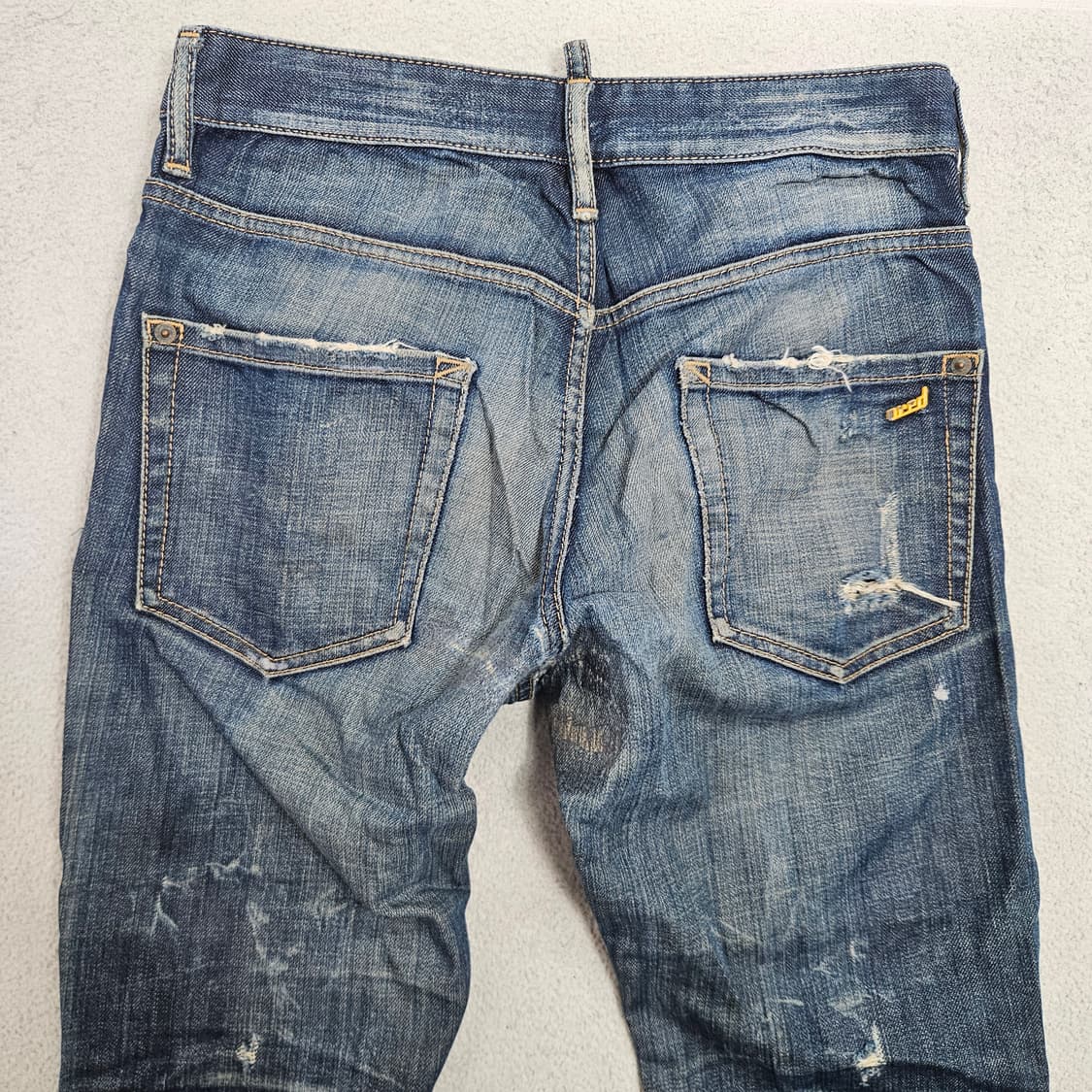 디스퀘어드2 루키3 레더 패치 데님 팬츠 44 상품이미지5
