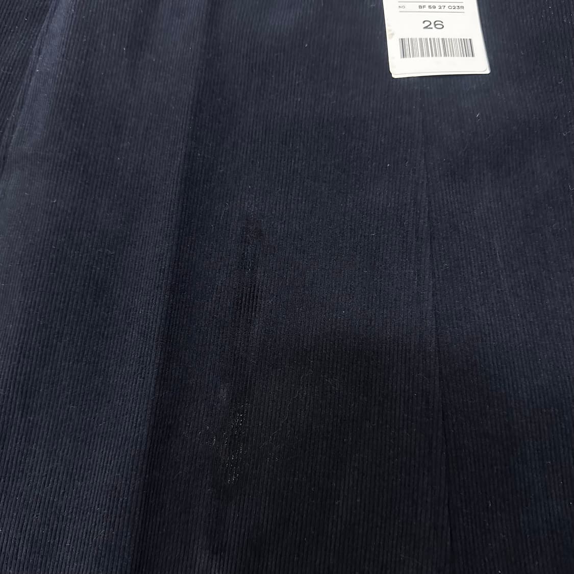 [새상품] 빈폴 여성 코듀로이 스커트 치마 네이비 26인치 상품이미지4