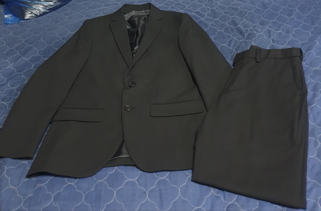 무신사스탠다드 정장 수트 셋업 블랙 (상:M 하:32인치) 상품이미지3