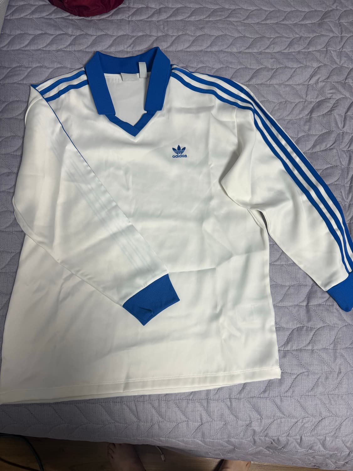 아디다스 사틴 롱슬리브 클라우드 화이트 상품이미지3