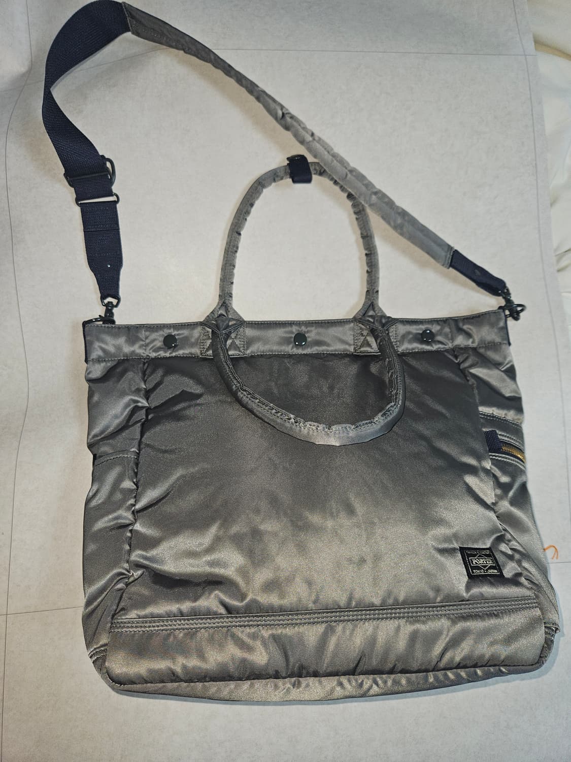 요시다포터 px tanker 2way tote bag L 실버그레이 상품이미지4