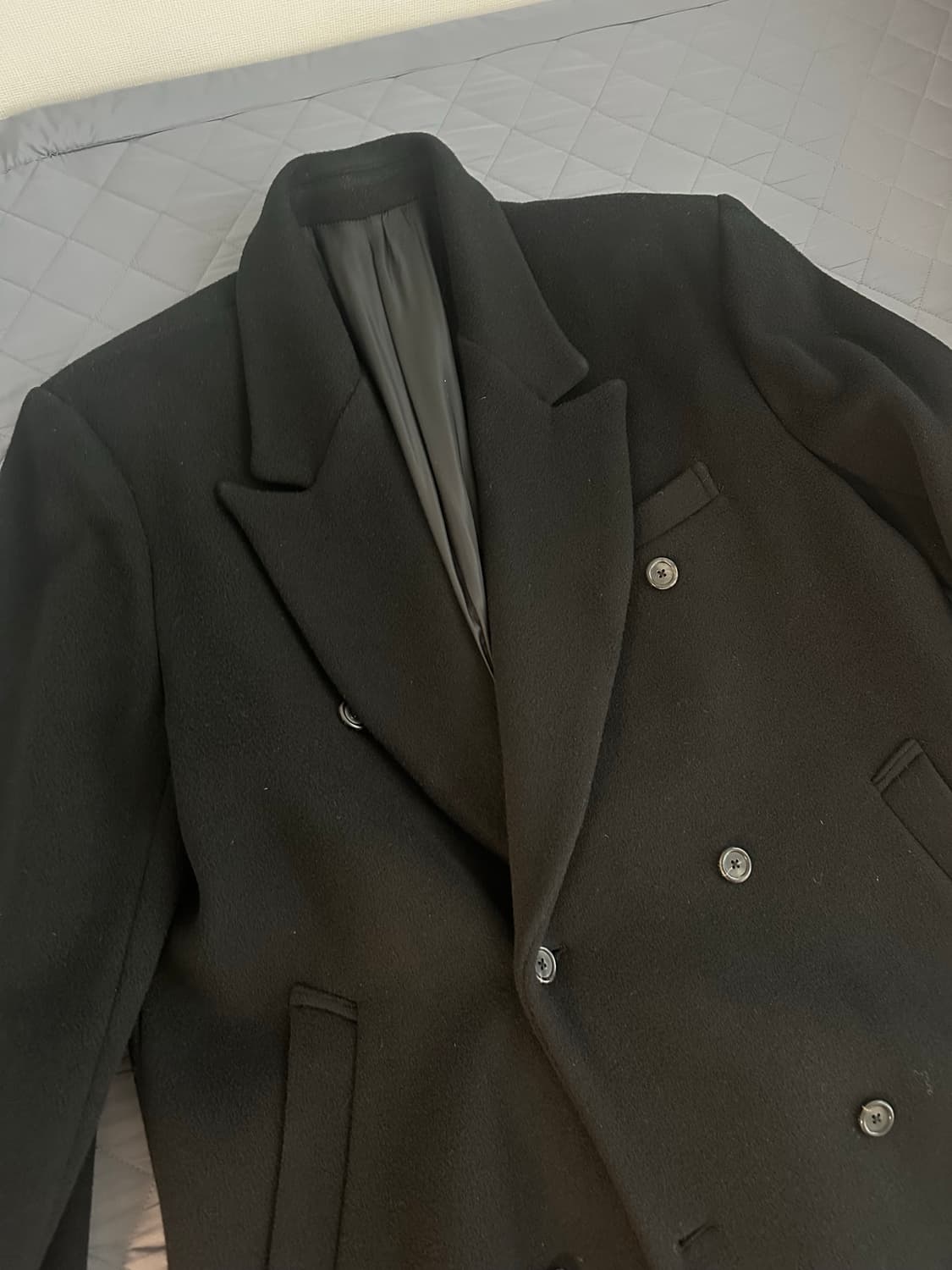 유스 오버사이즈드 더블 코트 m 상품이미지3