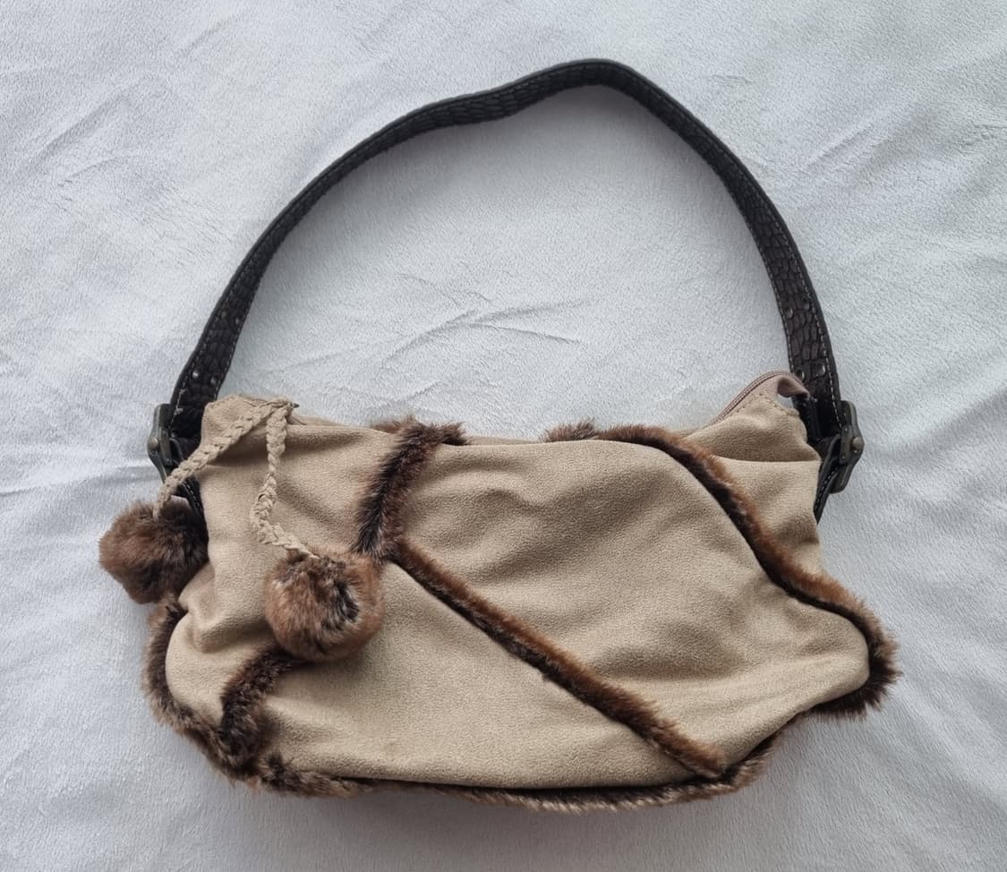 빈티지 모리걸 하구미 방울 퍼 숄더백 상품이미지1