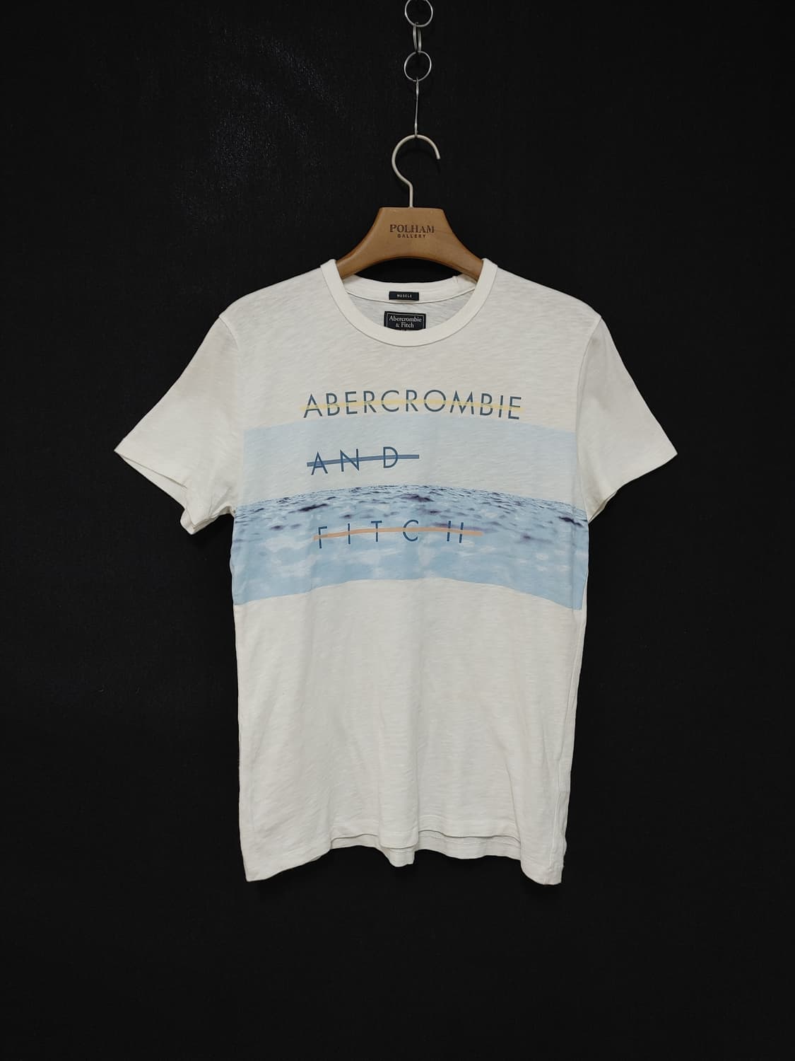 Abercrombie&Fitch 아베크롬비 바다수평선프린팅 반팔티 상품이미지1