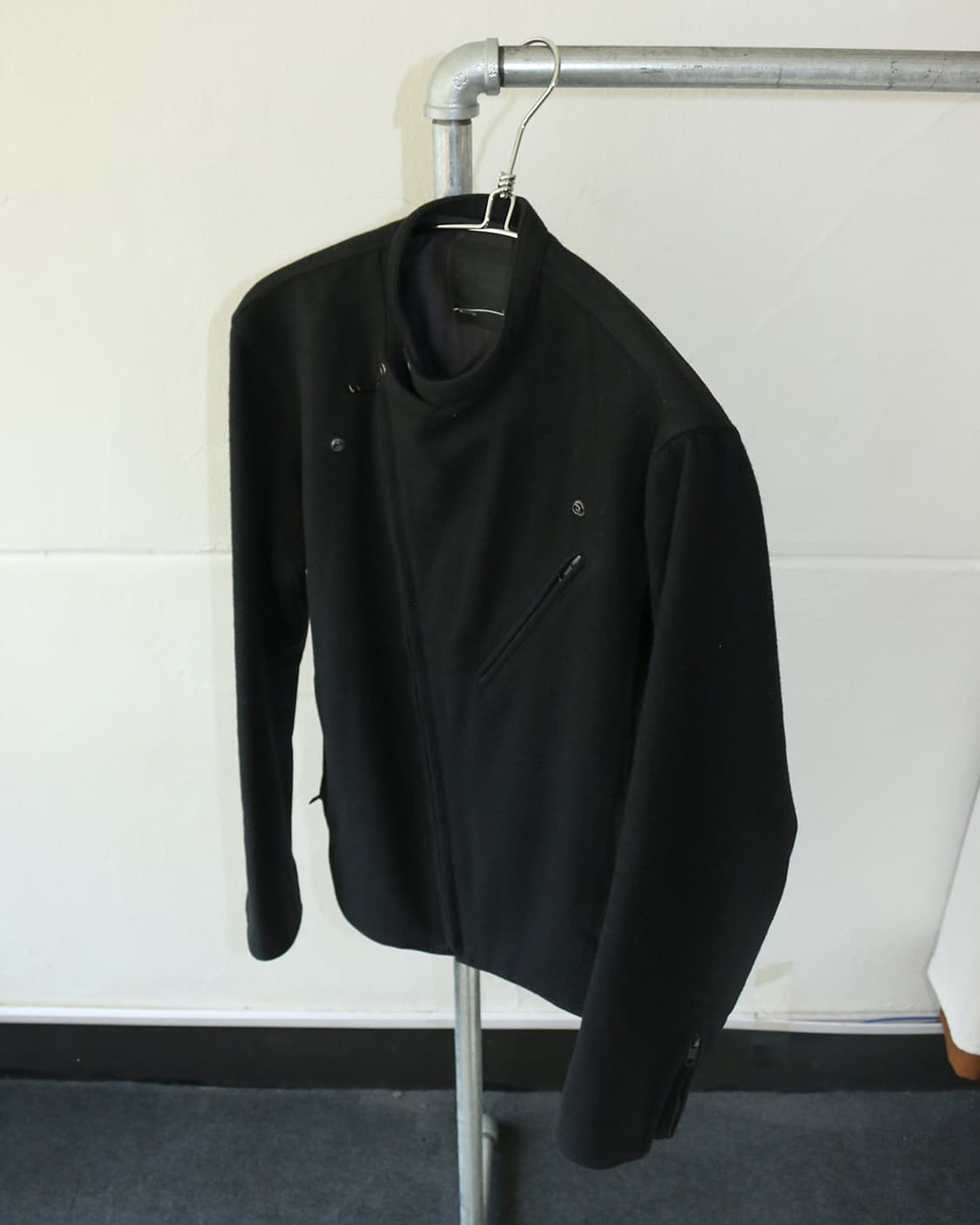 라드 뮤지션 사선 울 바이커 자켓  상품이미지4