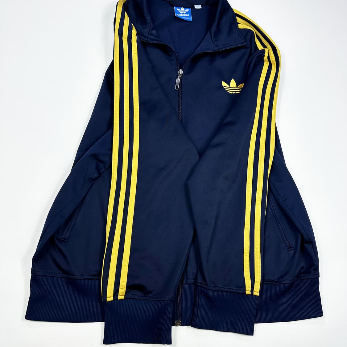 아디다스 오리지널 구형 파이어버드 져지 네이비 옐로우 XL 상품이미지3