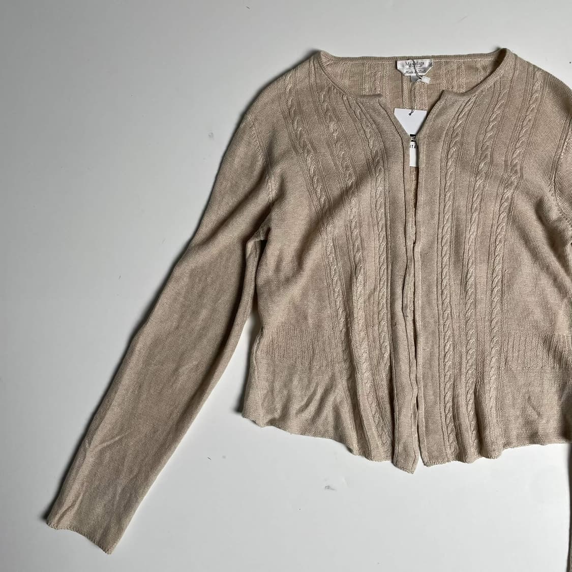 Max mara 린넨 트위스트 가디건 (italy)   상품이미지5