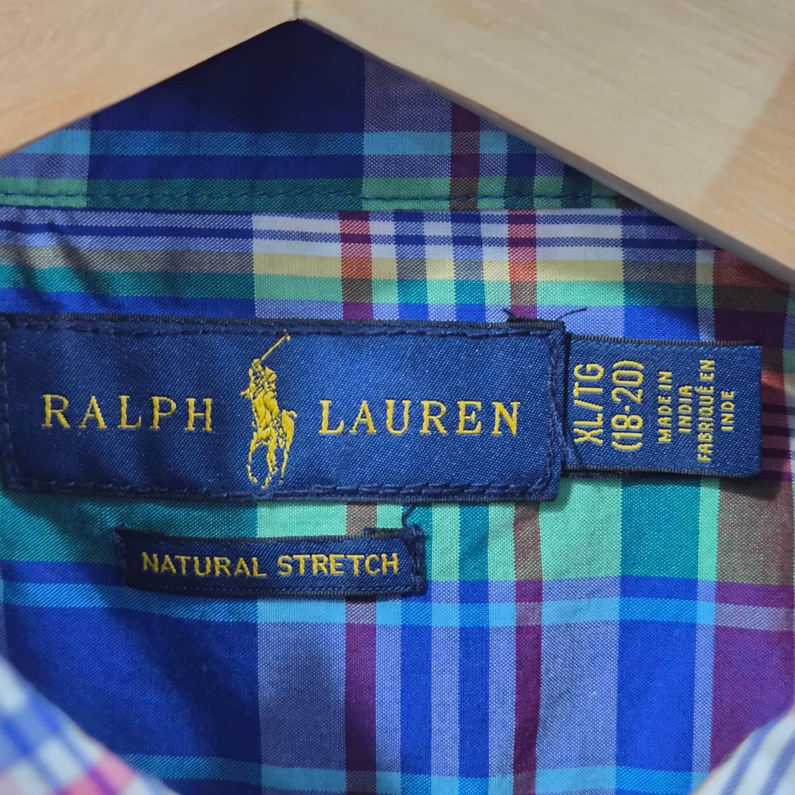 폴로랄프로렌 보이즈 버튼다운 체크셔츠 XL/18/20 상품이미지3