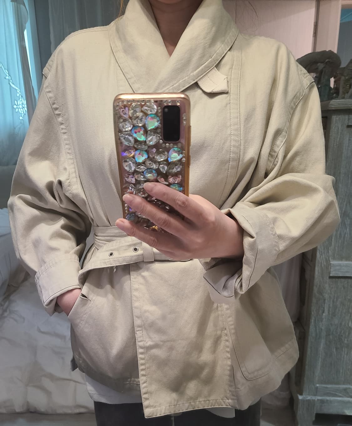 마랑 에뜨왈 하이넥 벨티드 자켓 상품이미지1