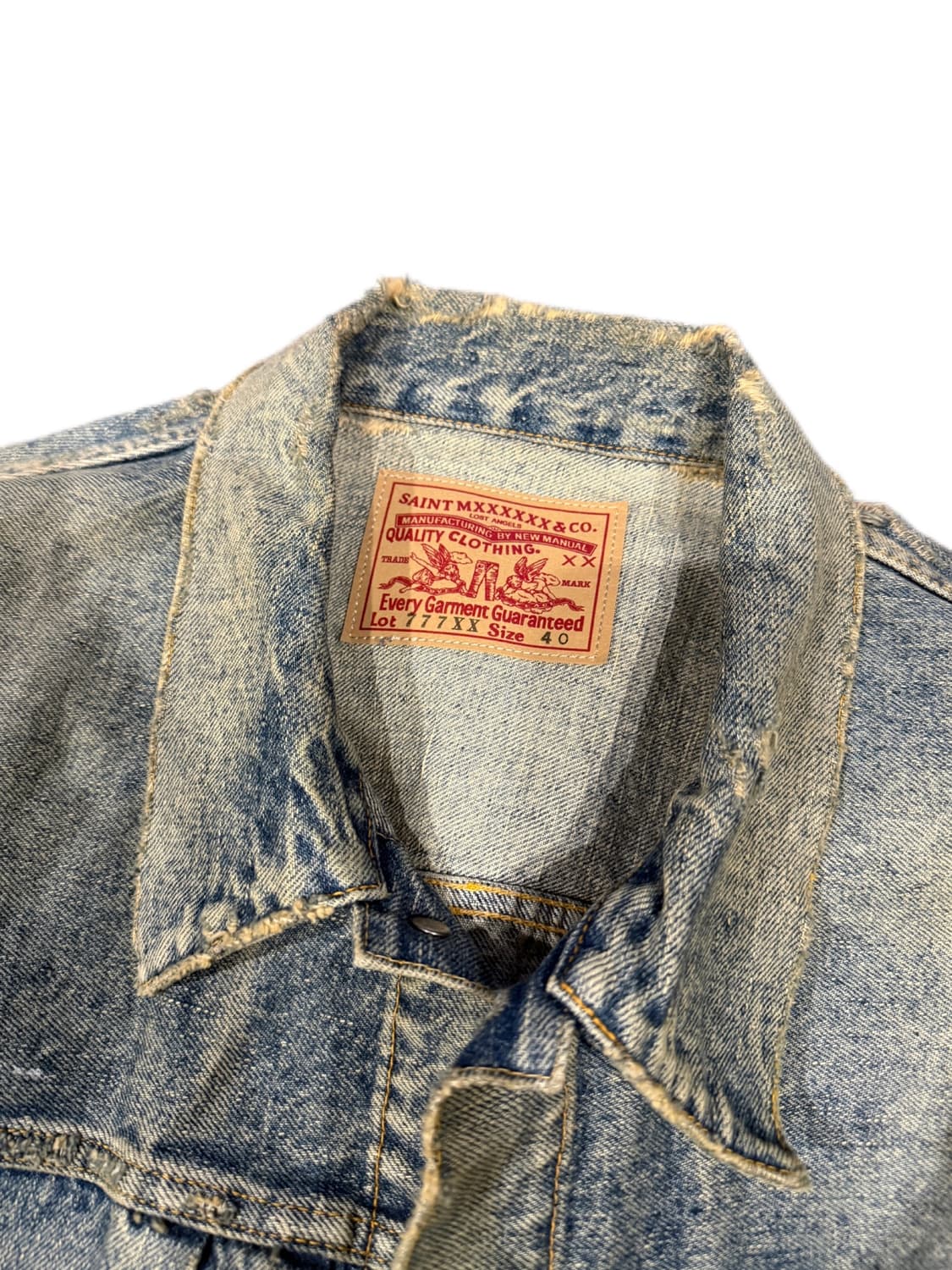 세인트미카엘 베르베르진 타입2 데님 트러커자켓 L(2XL) 상품이미지7