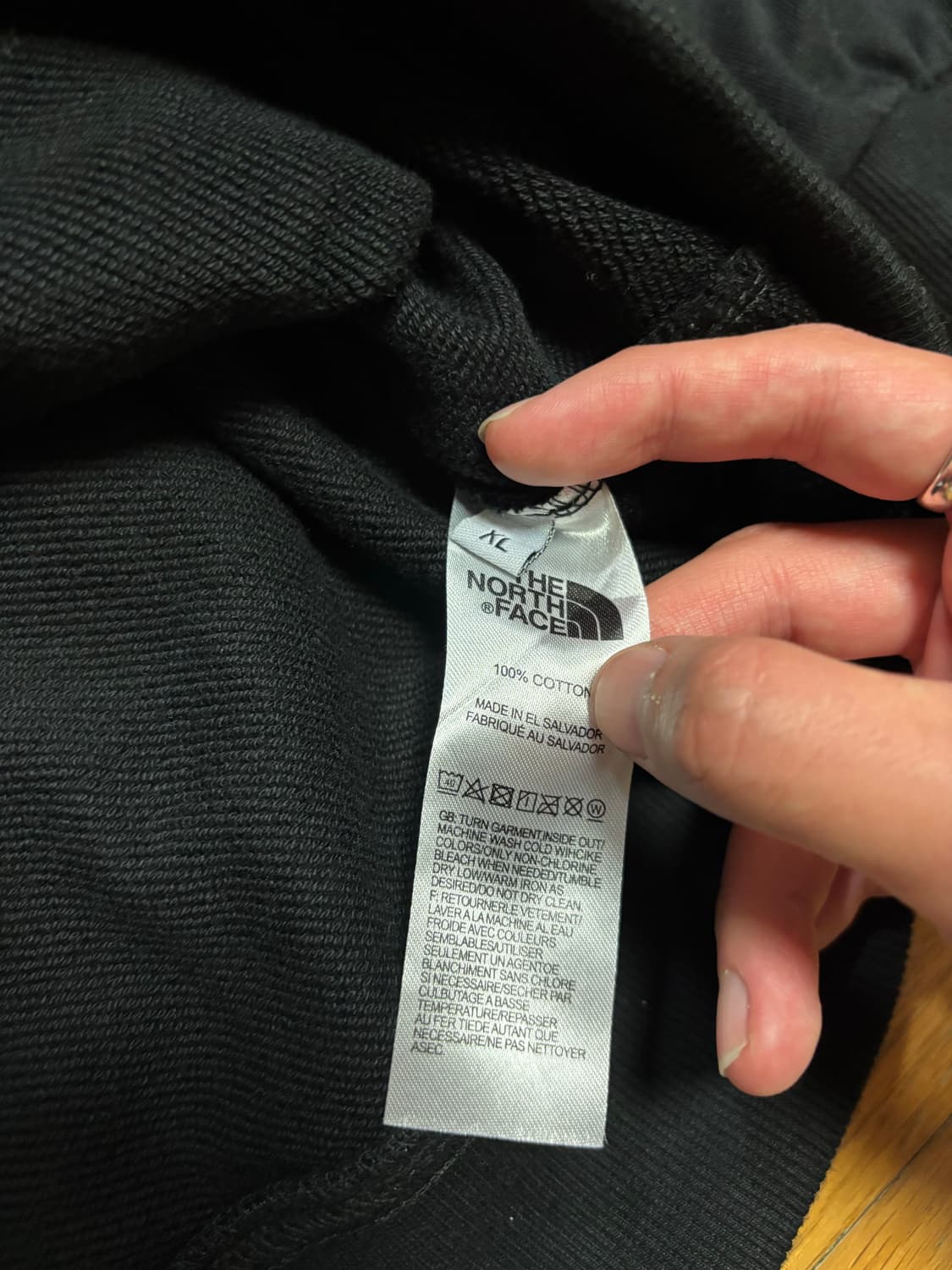 노스페이스 블랙 후드 집업 상품이미지9