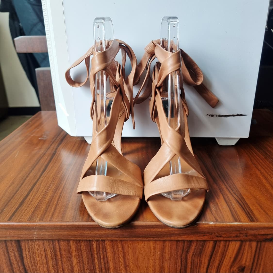 발리 Bally 양가죽100% 샌들 힐 하이힐 구두 슈즈 (230/36) 상품이미지4