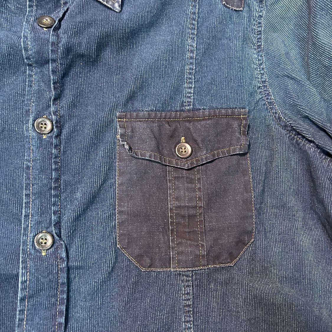 [XL] 아르마니 진 코듀로이 데님 셔츠(이탈리아 생산) 상품이미지3