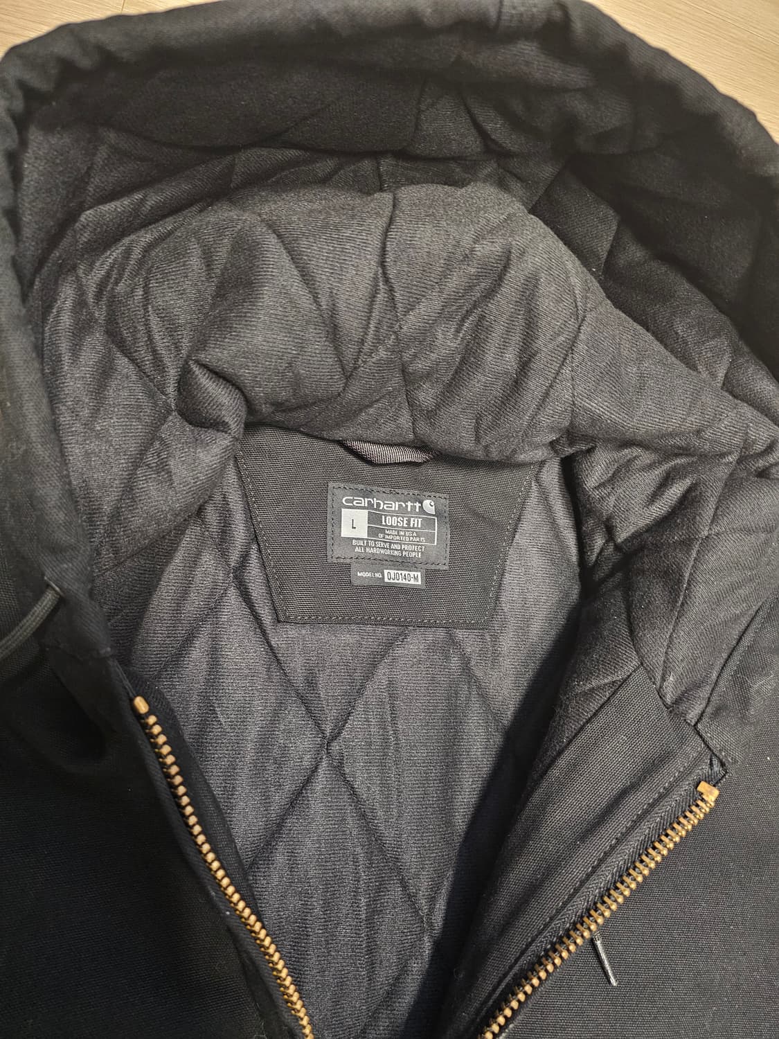 칼하트 액티브 자켓 J140 블랙 L 상품이미지2