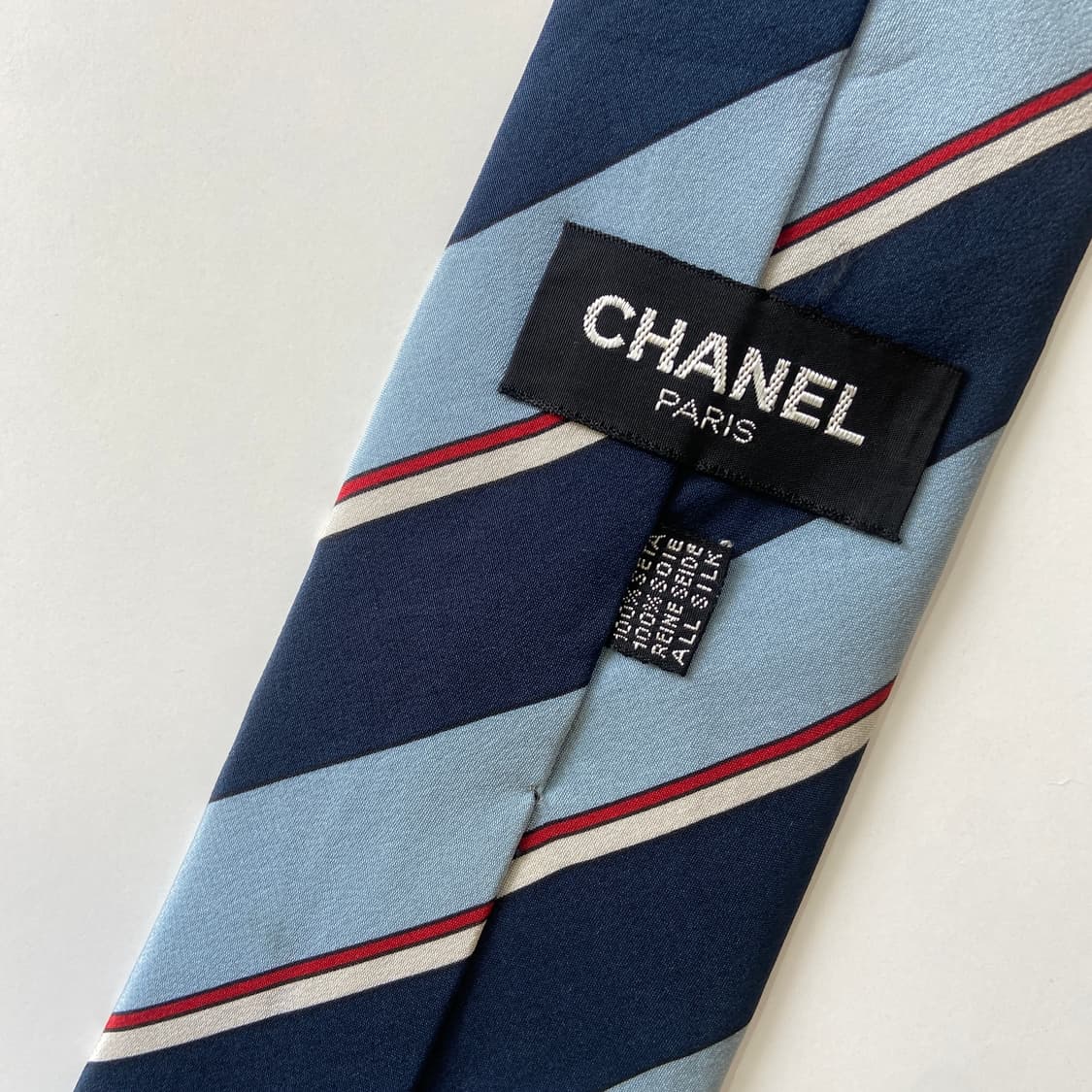 샤넬(CHANEL) 심플로고 명품 정품 넥타이 8.3cm 상품이미지5