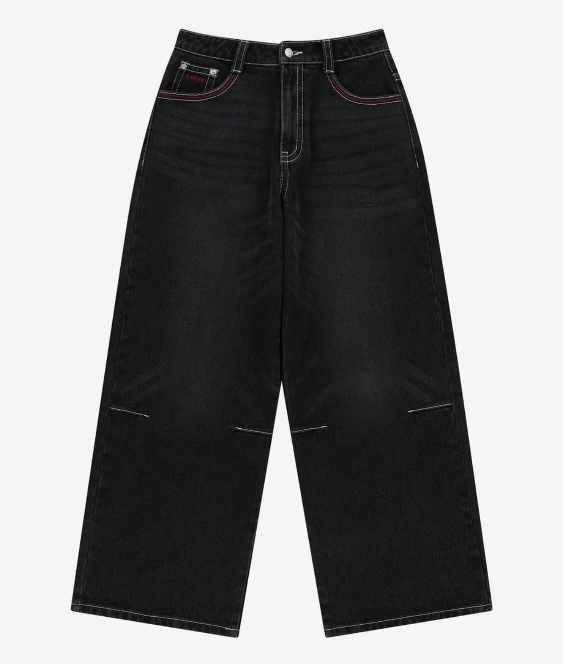 아캄 CROS2 Washed Denim Pants Black 상품이미지2