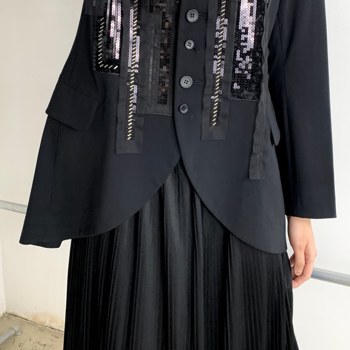 Crescent 스위칭 스팽글 테일러드 자켓 상품이미지6