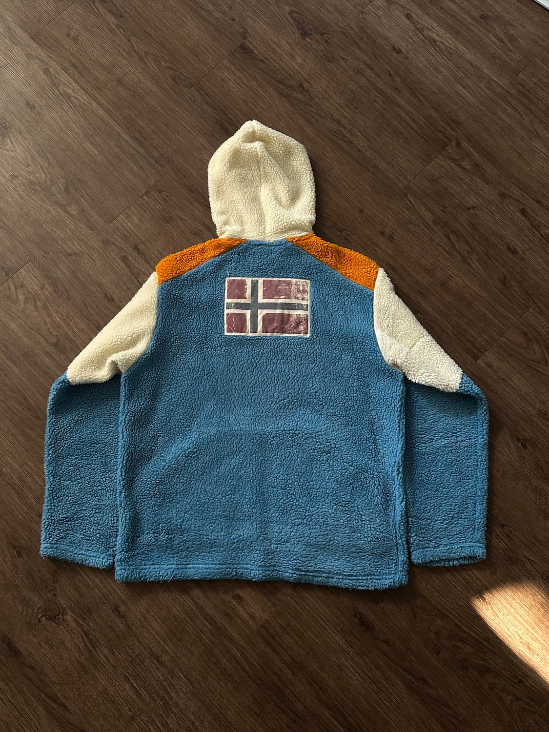 Napapijri 오버 컬러 플리스 후드집업 상품이미지8