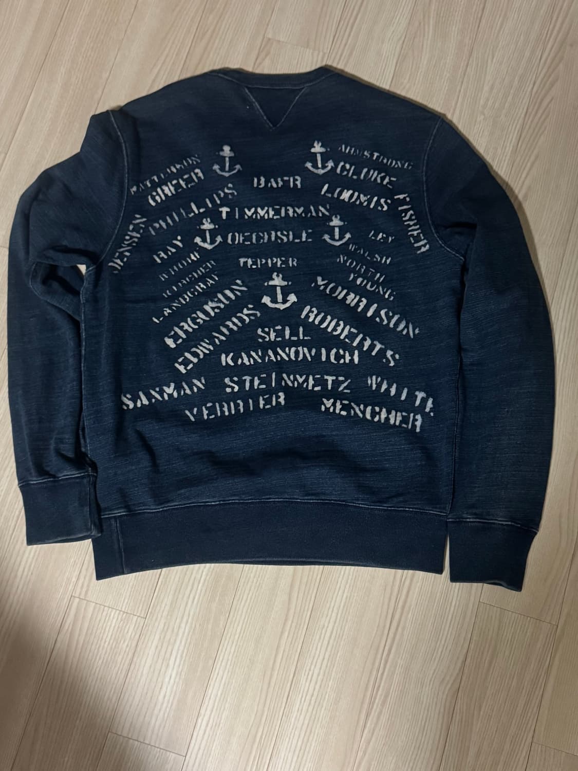 RRL 세일러 데님 인디고 맨투맨 상품이미지2