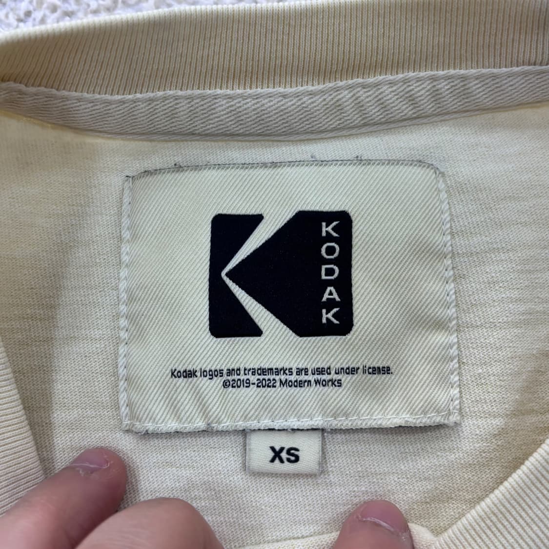 XS 코닥 스몰로고 반팔 티셔츠 0413E 상품이미지3